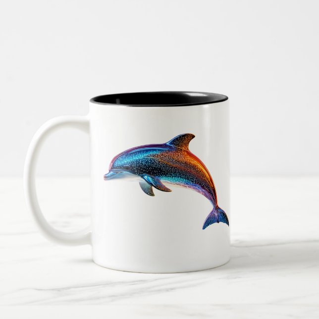 Taza Bicolor Delfín de Cute (Izquierda)