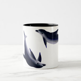 Taza Bicolor Delfines