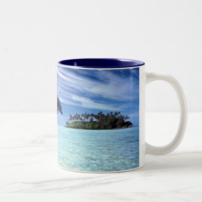 Taza Bicolor Delfínes a montones (Derecha)