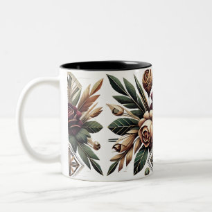 Taza Bicolor Delicado Rosa Petals Mug