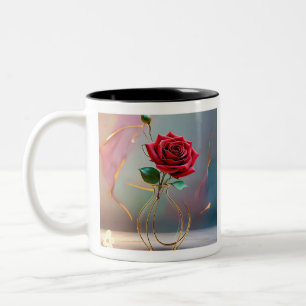 Taza Bicolor "Delicia Rosa eterna"