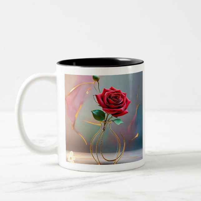 Taza Bicolor "Delicia Rosa eterna" (Izquierda)