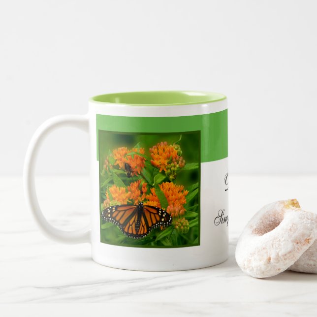 Taza Bicolor Deliciosa Mariposa (Con donut)