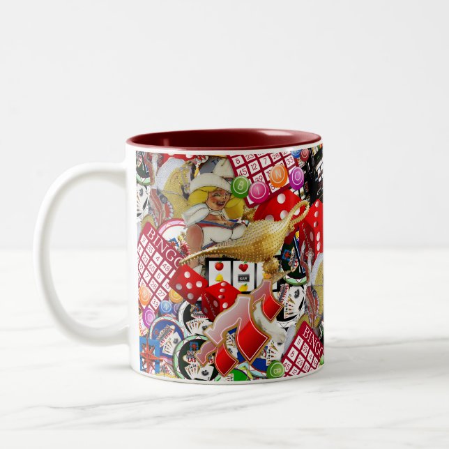 Taza Bicolor Deliciosos jugadores - Iconos de Las Vegas (Izquierda)