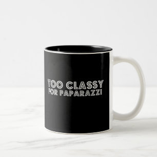Taza Bicolor Demasiado Clásico Para Paparazzi
