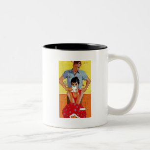 Taza Bicolor Demasiado tarde componer