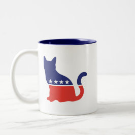 Taza Bicolor Democat Mug