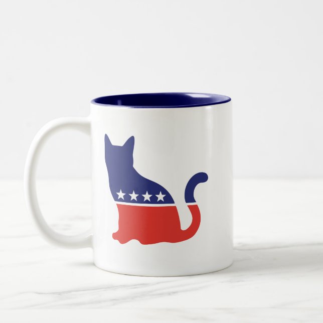 Taza Bicolor Democat Mug (Izquierda)