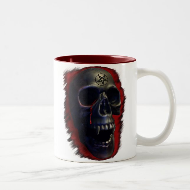 Taza Bicolor Demon Skull 1 Mug (Derecha)