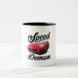 Taza Bicolor Demonio de la Velocidad