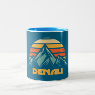 Taza Bicolor Denali Alaska Retro Turquesa