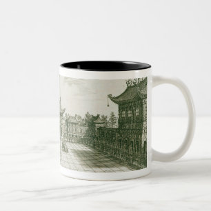 Taza Bicolor Dentro del palacio imperial, de una cuenta de una