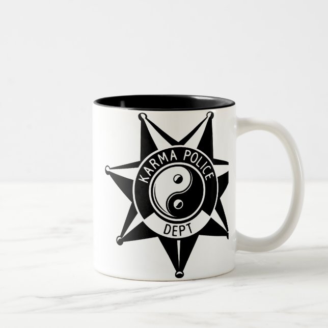 Taza Bicolor ¡Departamento de la policía de las karmas! (Derecha)