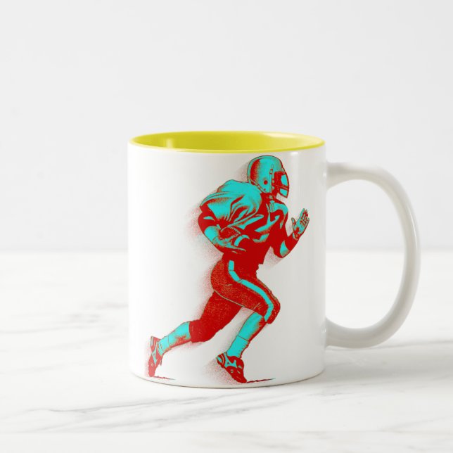 Taza Bicolor Deporte del fútbol (Derecha)