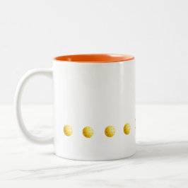 Taza Bicolor Deportes de bolas de pellejo Naranja Bolas Amarill