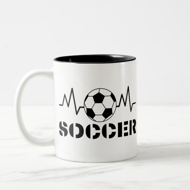 Taza Bicolor Deportes de fútbol (Izquierda)