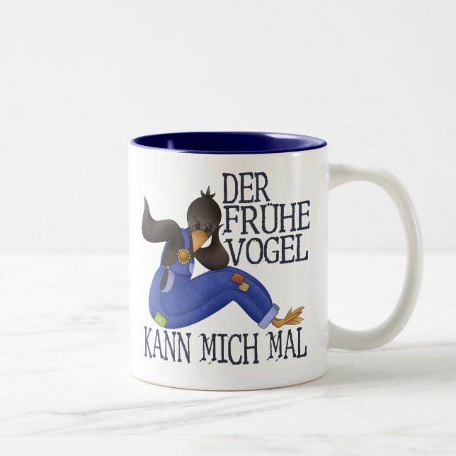 Taza Bicolor Der Frühe Vogel (Derecha)