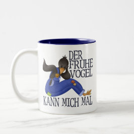 Taza Bicolor Der Frühe Vogel