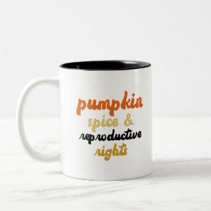 Taza Bicolor Derechos Reproductivos de la Especia de Calabaza P