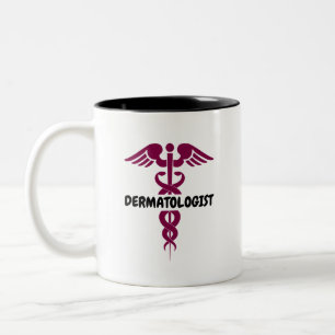 Taza Bicolor Dermatólogo elegante