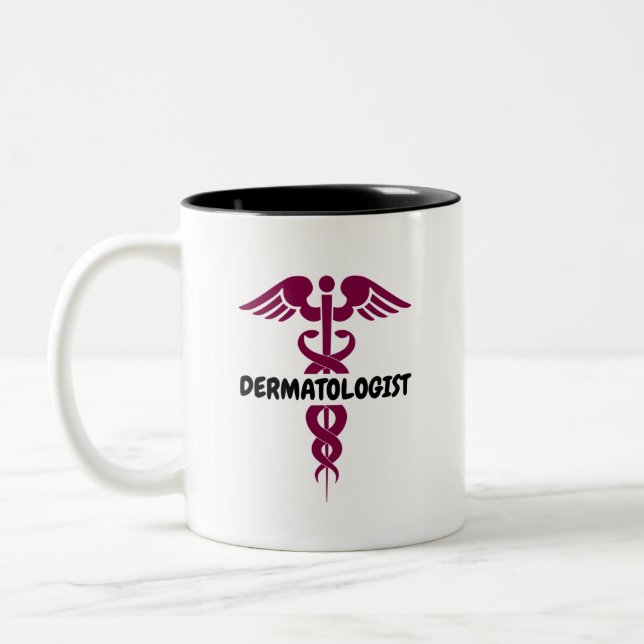 Taza Bicolor Dermatólogo elegante (Izquierda)