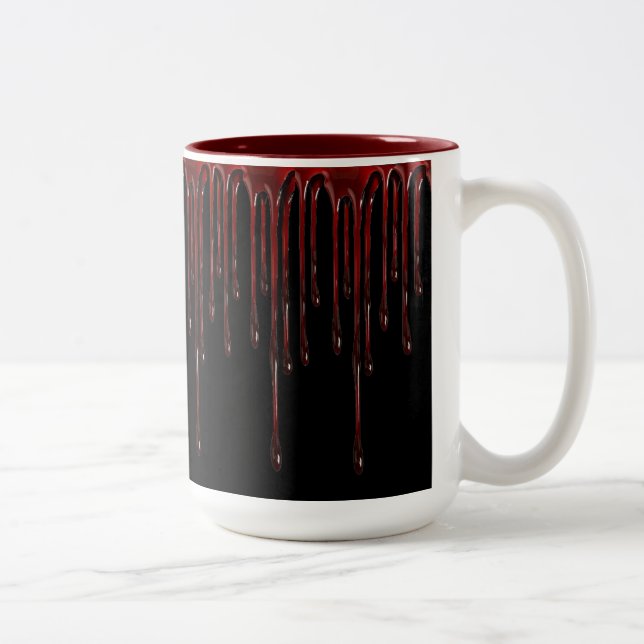 Taza Bicolor Derrame el café en sangre (Derecha)
