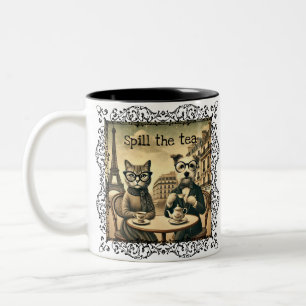 Taza Bicolor Derrame el té