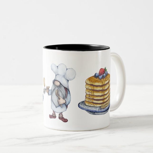 Taza Bicolor Desayuno de crepes (Anverso derecho)