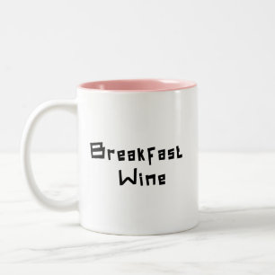 Taza Bicolor Desayuno Wine Gracioso Cute regalo de moda