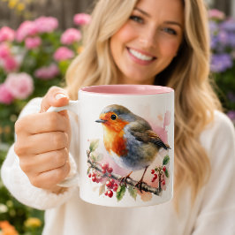 Taza Bicolor Descanso de Pequeño Ruiseñor