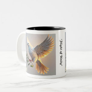 Taza Bicolor "Deseo de paz universal"