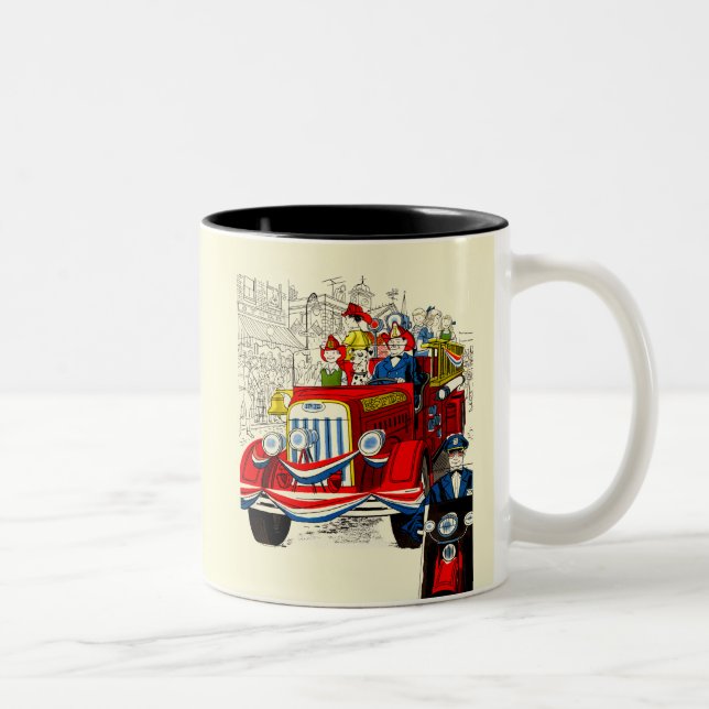 Taza Bicolor Desfile del 4 de julio (Derecha)