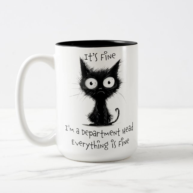 Taza Bicolor DesiDD Funny Gifts for Department Head (Izquierda)