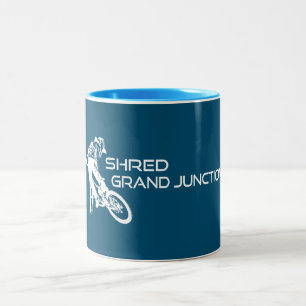 Taza Bicolor Despedazar Grand Junction Colorado Ciclismo de Mon
