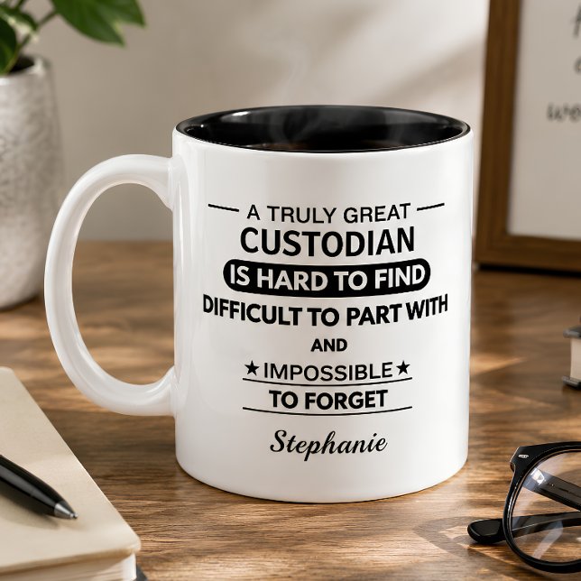 Taza Bicolor Despedida Personalizada para Custodio (Subido por el creador)
