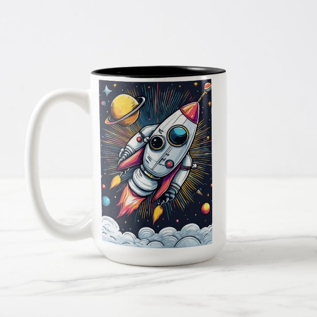 Taza Bicolor ¡Despegue! (Izquierda)
