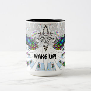 Taza Bicolor  ¡DESPIERTA! Robot