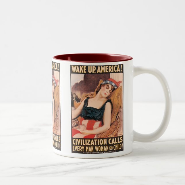 Taza Bicolor Despierte América (Derecha)