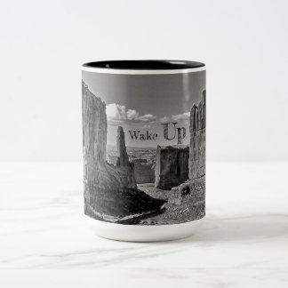 Taza Bicolor Despierte el café
