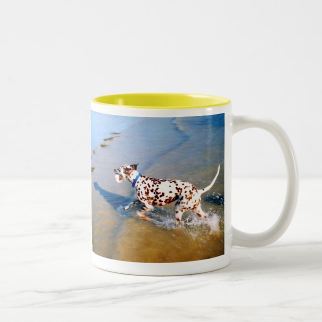 TAZA BICOLOR DESPLAZAR AL PERRO DALMATIANO (Derecha)