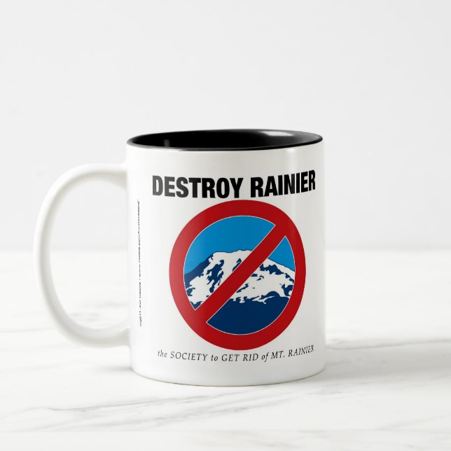 Taza Bicolor Destroy Rainier Coffee Mug (Izquierda)