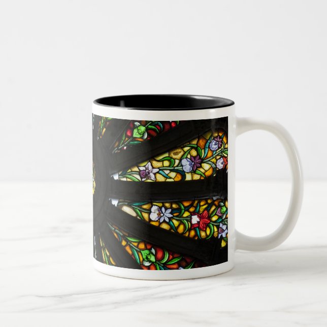 Taza Bicolor Detalle de vidrio emplomado (Derecha)
