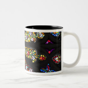 Taza Bicolor Detalle de vidrio emplomado 2