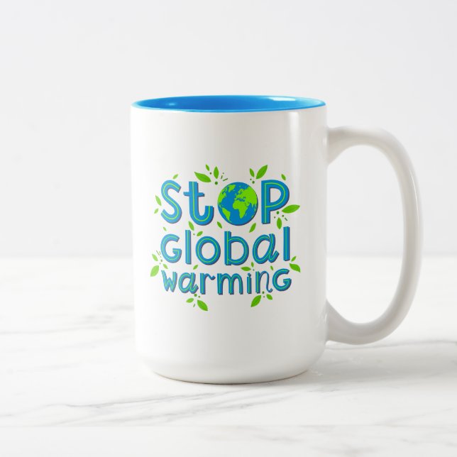 Taza Bicolor Detener el calentamiento global (Derecha)