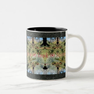 TAZA BICOLOR DETENER ・ VER ・ ESCUCHAR