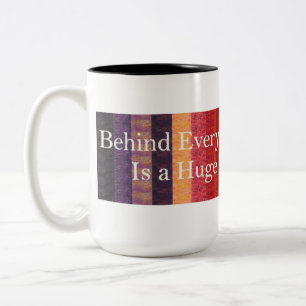 Taza Bicolor Detrás de cada buen quilter