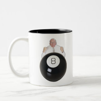 Taza Bicolor Detrás de la bola de 8