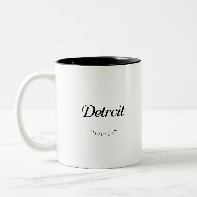 Taza Bicolor Detroit MI (Izquierda)