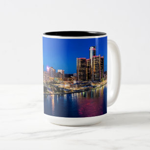 Taza Bicolor Detroit Twilight Mug
