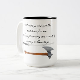 Taza Bicolor Di NO a la Mug del lunes